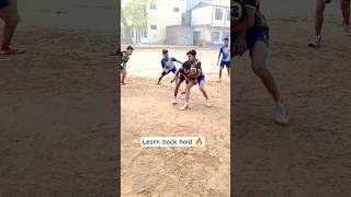 Learn Back Hold Skill In Kabaddi