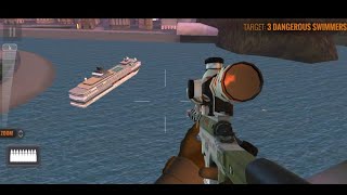 SNIPER 3D ASSASSIN | Mission ANDY SHORES 🌊 | HOLD YOUR BREATH 🫁 Ultimate Long Shot Challenge 2025 😱🔥 screenshot 5