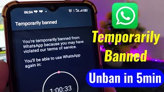 Whatsapp temporarily banned ko unbanned kaise kare - Sky tech