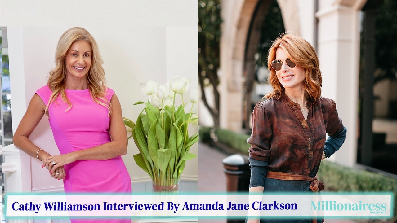 Cathy Williamson And Amanda Jane Clarkson Discussing Fashion And Lifestyle Millionairess Magazine