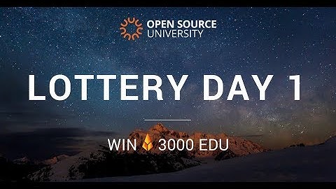 OS.University Token Sale June 4 - July 1 | Lottery Day 1