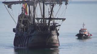 The Arrival Of El Galeon In Brixham. 03/05/2018