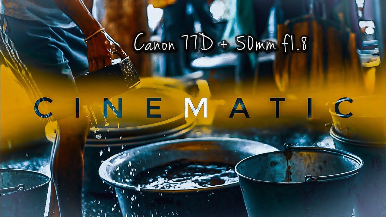 Handheld Video Test 1080p | The Market | Canon Eos 77D | 50mm + f 1.8