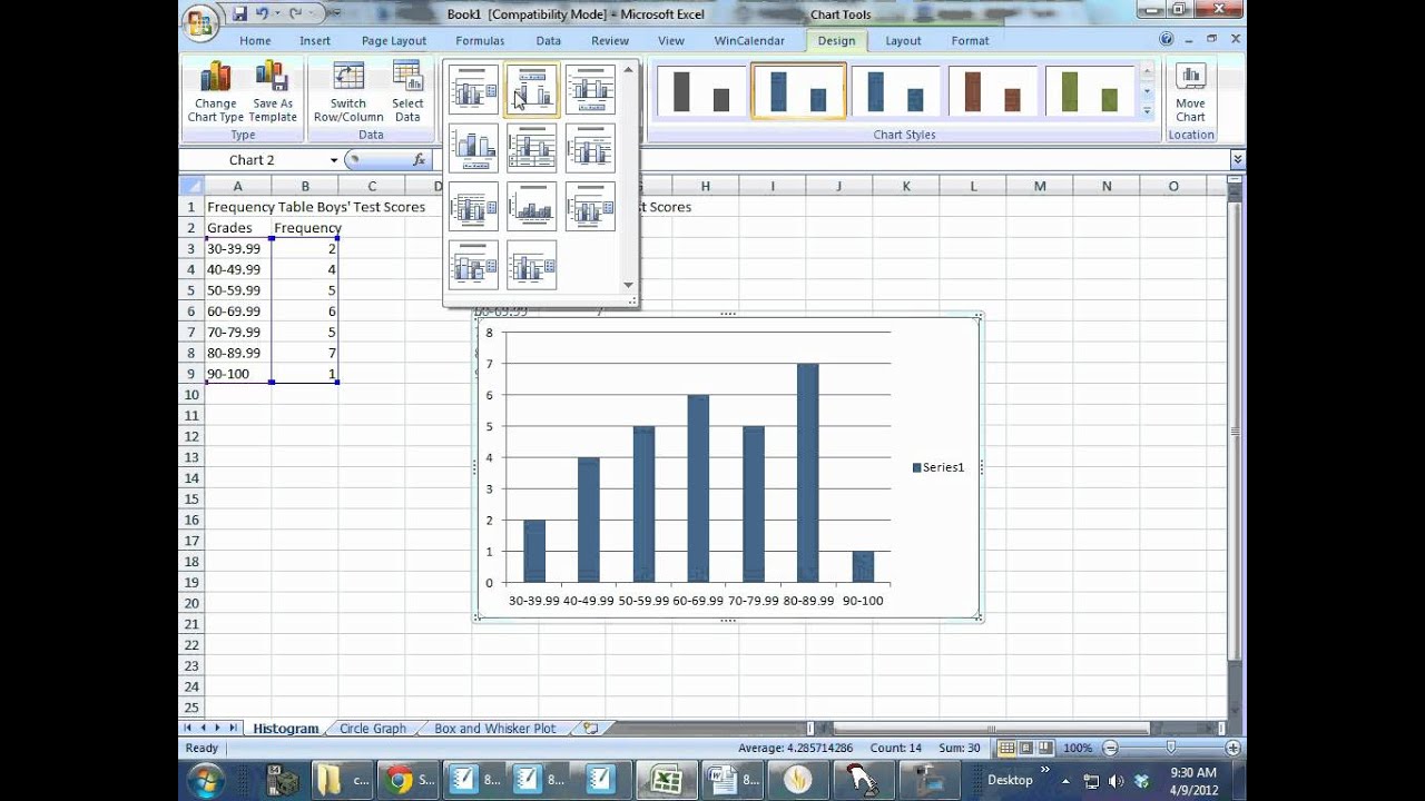 Histogram Chart In Excel 2007