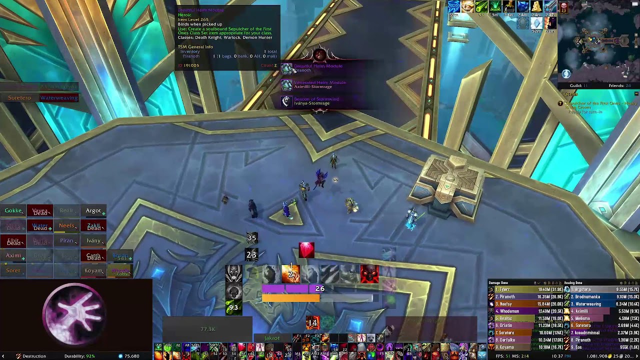 Heroic Sepulcher of the First Ones - Destruction Warlock PoV