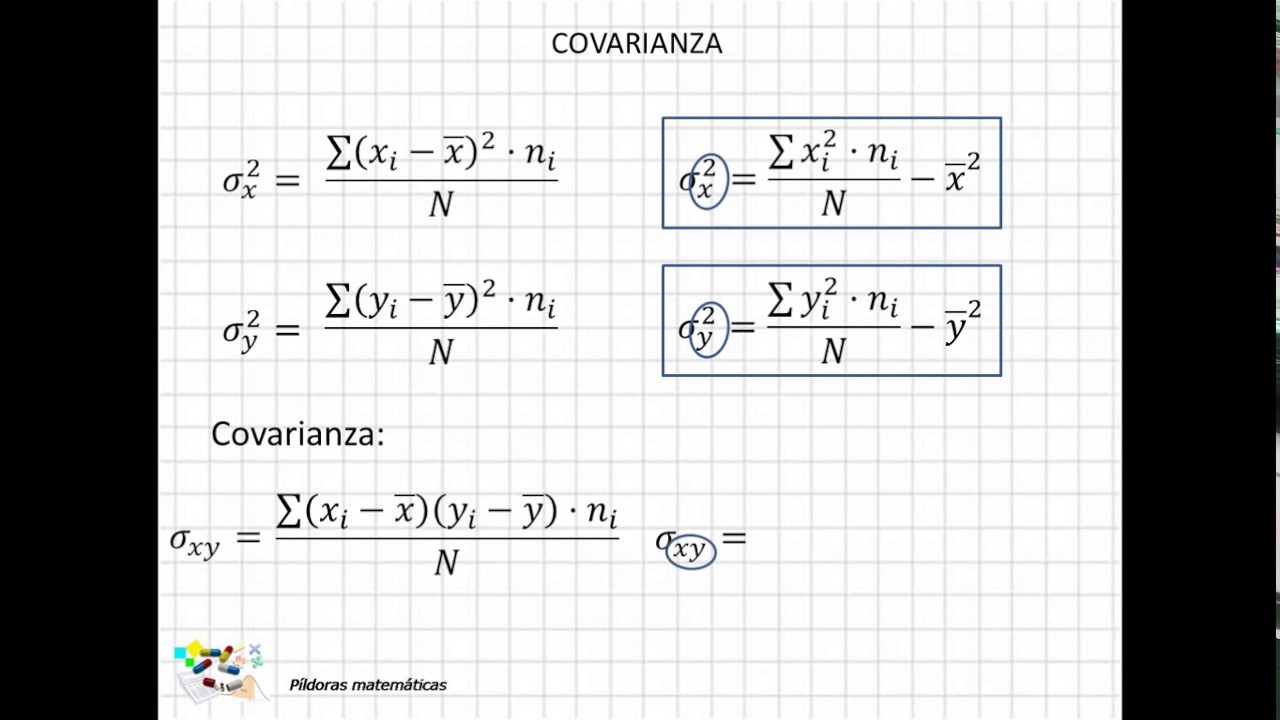 Como calcular la covarianza