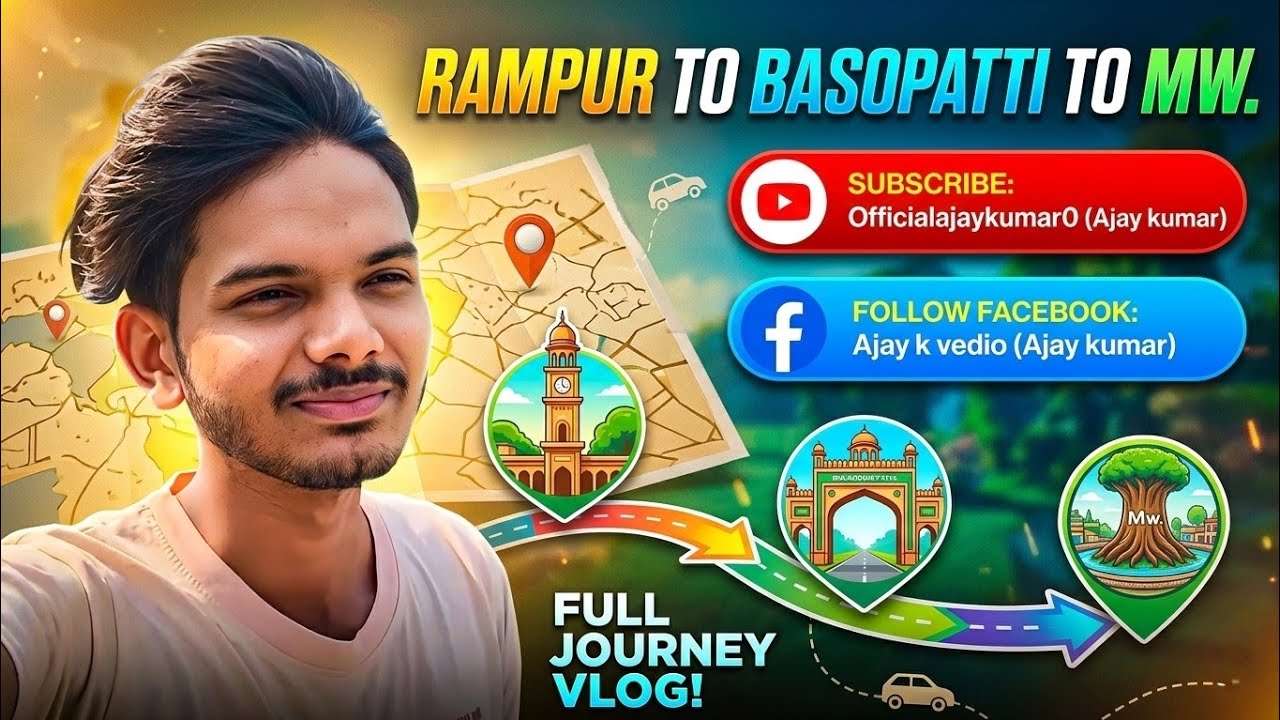 Rampur to Mw...#Ajaykumar  #vlogging #youtuber #subscribe 