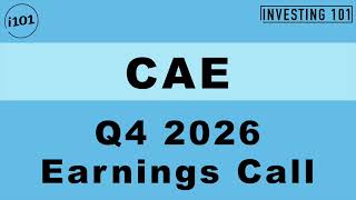 CAE Q4 2026 Earnings Call Civil Aviation Training Backlog Hits Record $12B As Simulator Demand Peaks