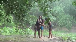 Beautiful Rainfall & Rain Bath In The Village Hd