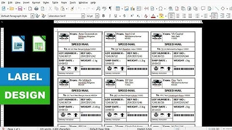 How to create address labels in LibreOffice Writer || Printing Address Labels in LibreOffice 🔥🔥
