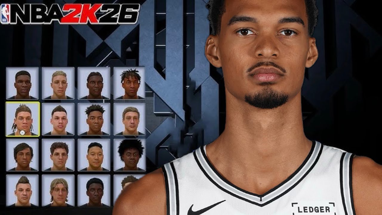 Victor Wembanyama Face Creation NBA 2K26