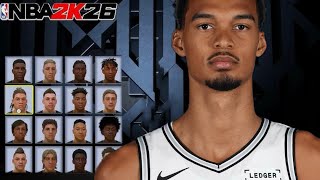 Victor Wembanyama Face Creation Nba 2K26