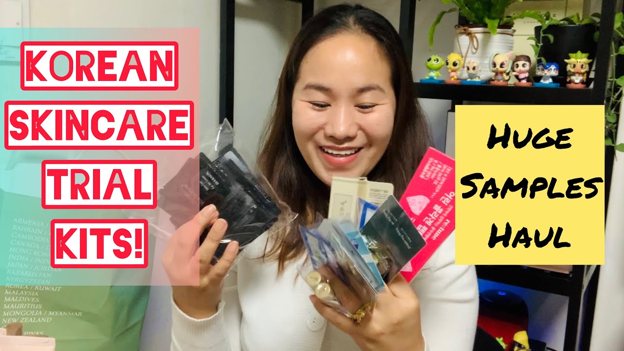 Massive Korean Skincare Samples Haul! Cosmetics Freebies and Trial Kits in Korea