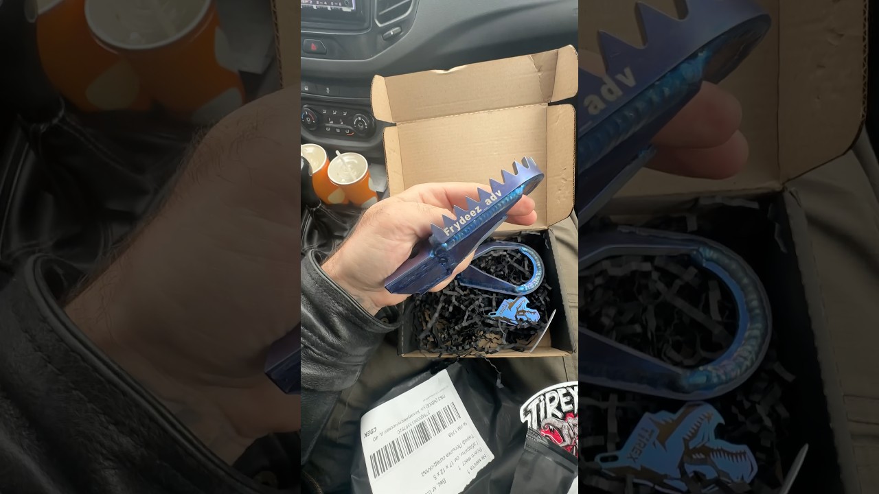 Ti-rex - именные титановые пэги от российской компании распаковка