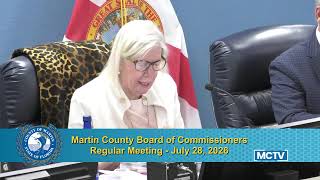 Martin County Board of Commissioners Meeting - Morning - July 28, 2026