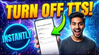How to Turn Off Text to Speech on Android | Stop Screen Reader Turn Off Text To Speech Android