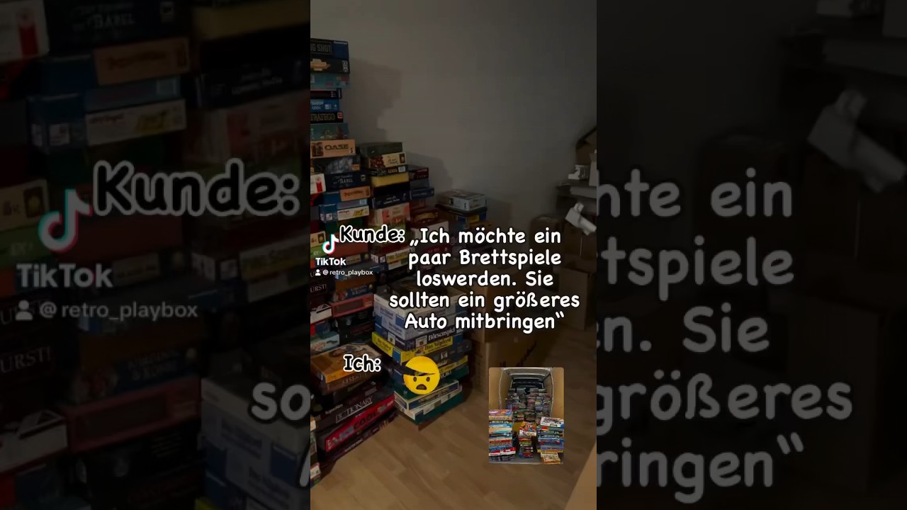 1200 Brettspiele in einer 70pm Wohnung?? 
