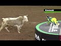 Flint rasmussen goes facetoface with a bull