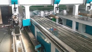 Multiple work heads improve work efficiency cnc wood router machine with rotary #cncroutermachine