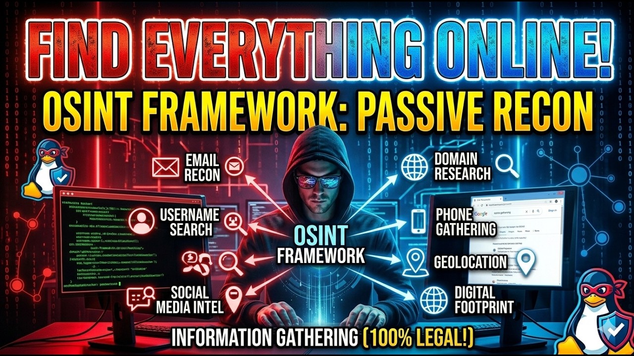 OSINT Framework Tutorial: Master Passive Reconnaissance (2026) - YouTube