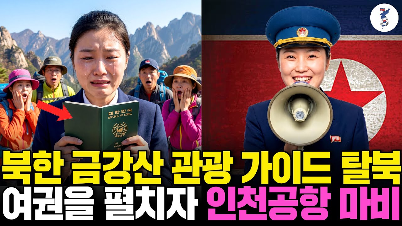 북한 금강산 관광 가이드 탈북, 여권을 펼치자 인천공항 마비ㅣ탈북감동사연