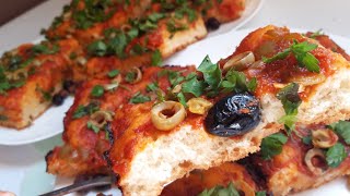 Pizza algérienne                     بيتزا جزائرية  تاع بكري منزلية و تقليدية