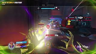 OVERWATCH MOIRA QUINTUPLE KILL POTG KINGS ROW PS4