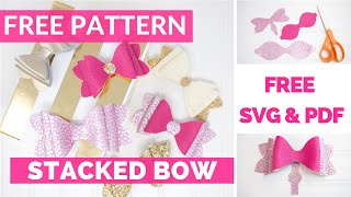 Girls French Hair Bow Tutorial Free Pattern Youtube