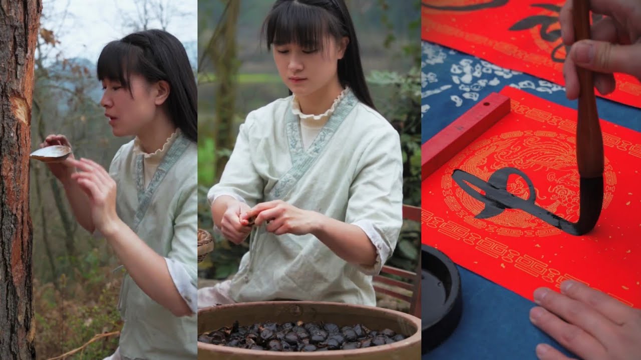 Chinese Traditional Ink Making Process 