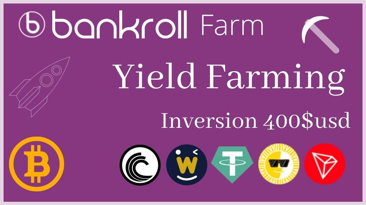 ⛏ Bankroll  Yield Farming ⛏ Nueva Plataforma DEFI - token BNKR 🚀 Cadena de Bloques de TRON 🔺