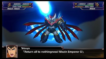 Super Robot Wars X - Mazin Emperor G - All Attacks [English, Reupload]
