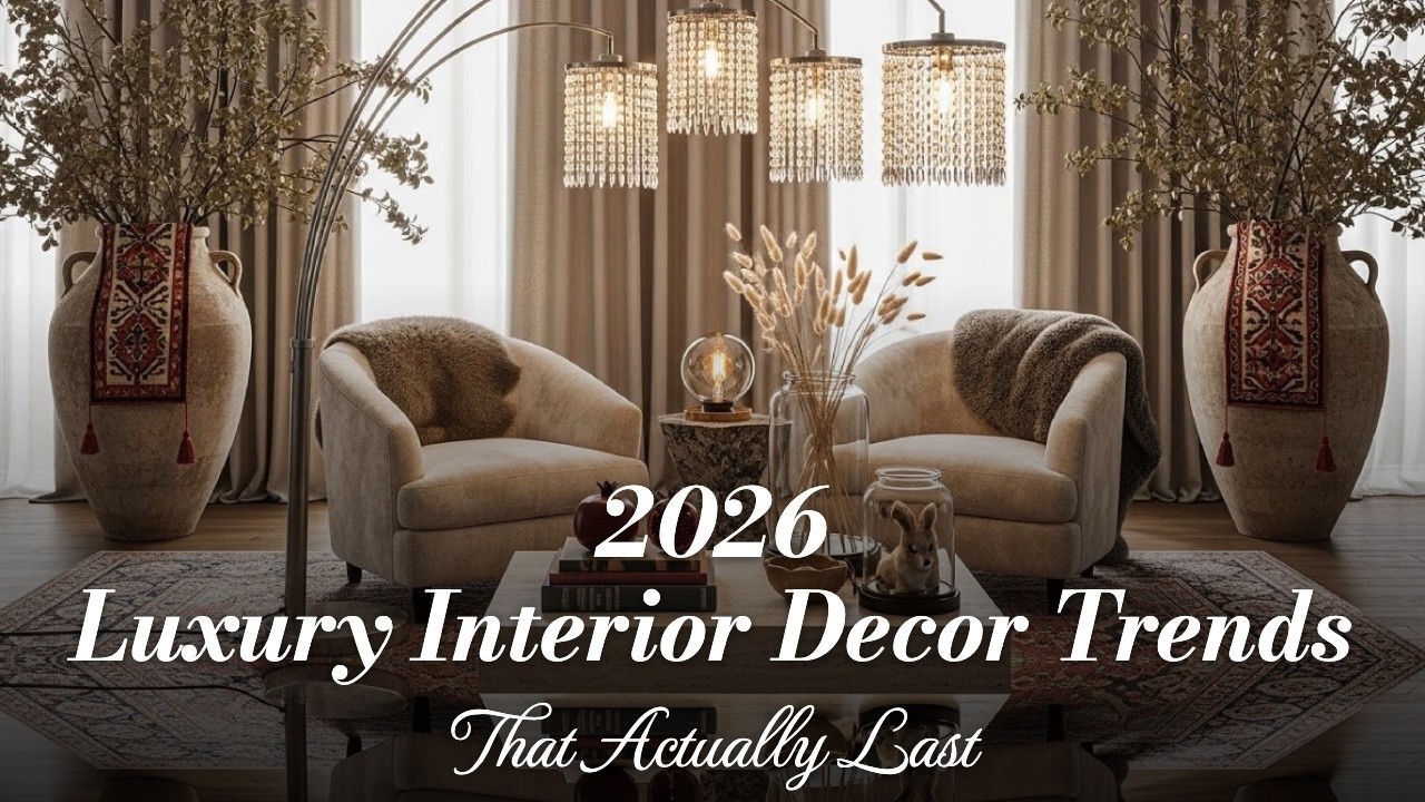 Timeless 2026 Luxury Interior Decor Trends