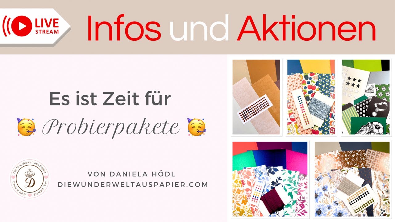 Neue Probierpakete 🥳🥳🥳 jippiehhhh - ich zeige Ihnen die neuen Designerpapiere & Co 🥰