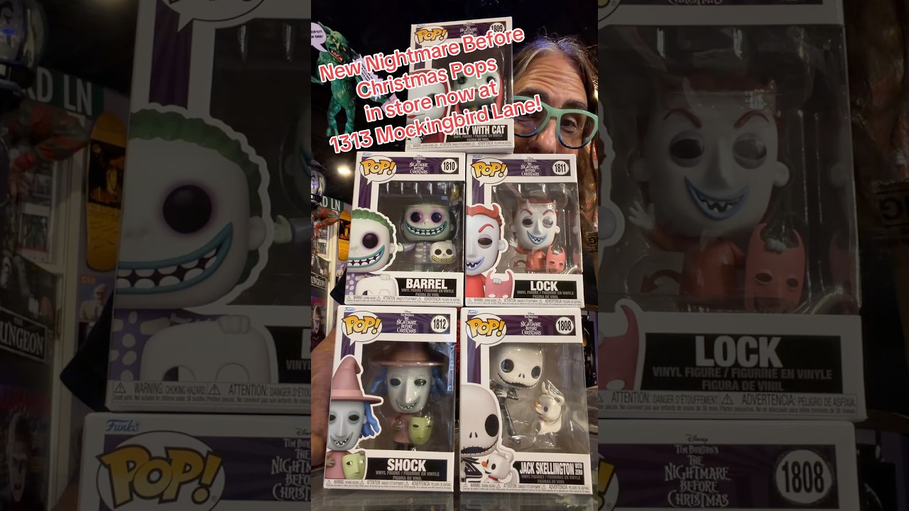 New #nightmarebeforechristmas pops in store now! #1313mockingbirdlane #funkopop #jackskellington