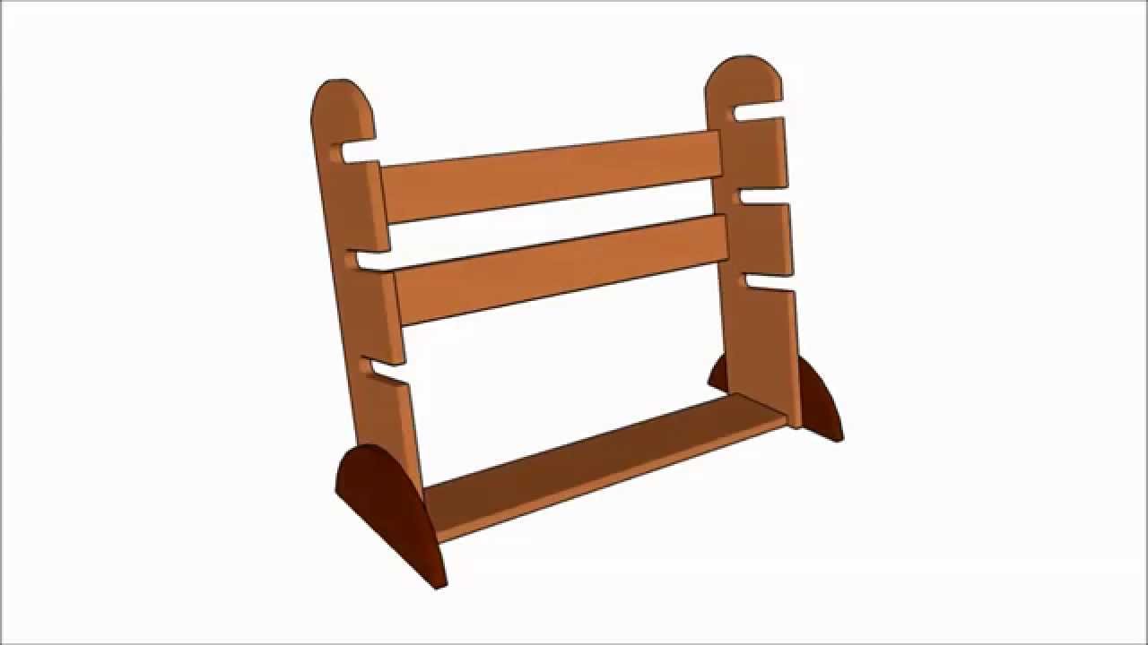 skateboard rack plans - youtube