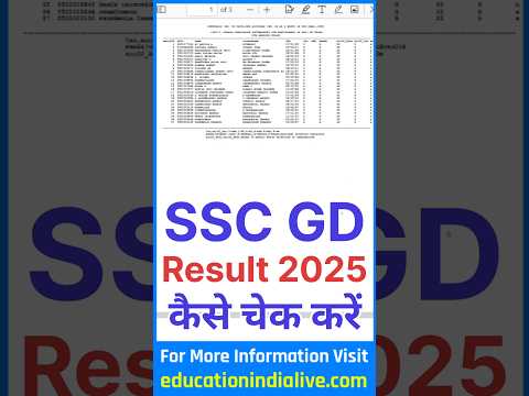 SSC GD Result