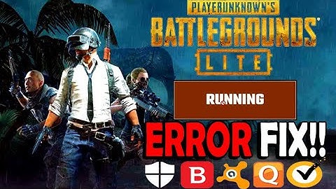 PUBG LITE  "RUNNING" Launcher ERROR!! FIX (For various ANTIVIRUS programs)