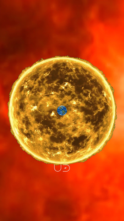 Earth vs. Sun vs. WOH G64 - The Largest Star in The Universe #shorts