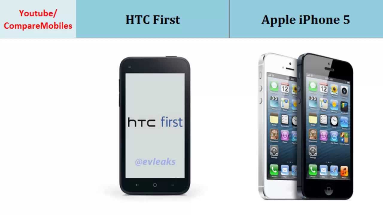 HTC First Vs Apple iPhone 5, features compared