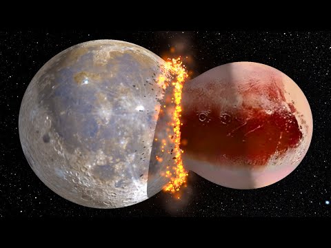 Pluto Collides With The Moon