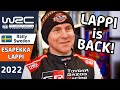 Esapekka Lappi is back in a Toyota Yaris Rally1 Rally Car at WRC Rally Sweden 2022