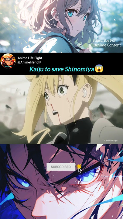 Perfect timing😎kafka hibino saves kikoru shinomiya | Kaiju No.8 #shorts #anime #kaijuno8 #animeedit