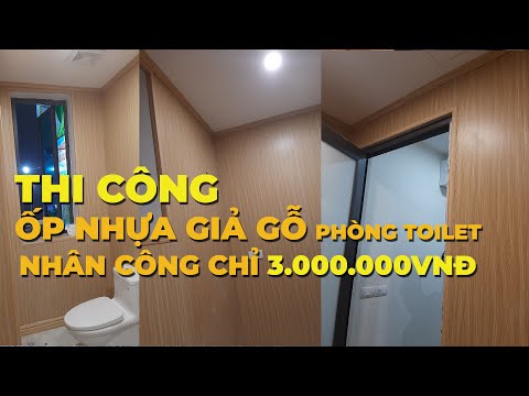 Video Xu thế ốp nhựa giả gỗ cho phòng toilet wc tấm pvc giả... - youtube
