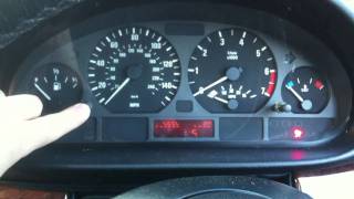 BMW E46 How to do dashboard diagnostic test without tools.
