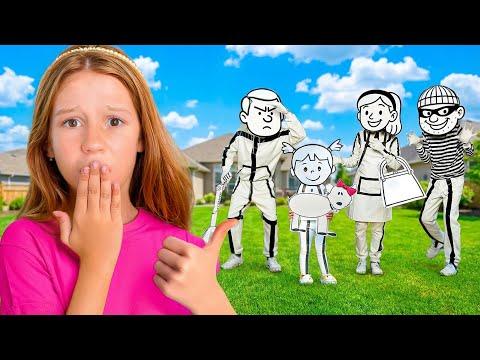 ناستيا وتحدي عالم الورق مع الأصدقاء