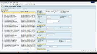 Create new Service Code or Activity code