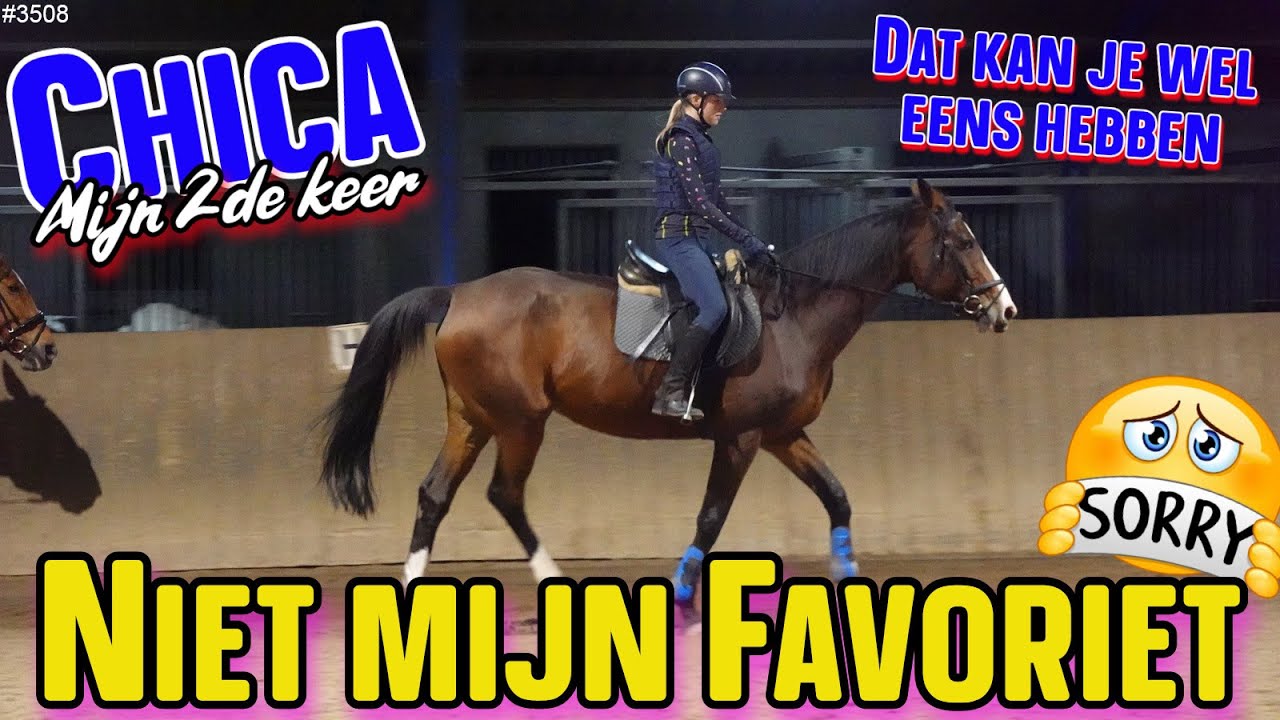 Mijn TWEEDE keer op PAARD CHICA. Gaat dit een FAVORIET voor mij worden? #manege #paardrijden #3508