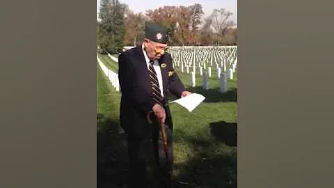 Colonel John Kormann 17th Airborne  observances at Arlington National Cemetery November 10, 2012