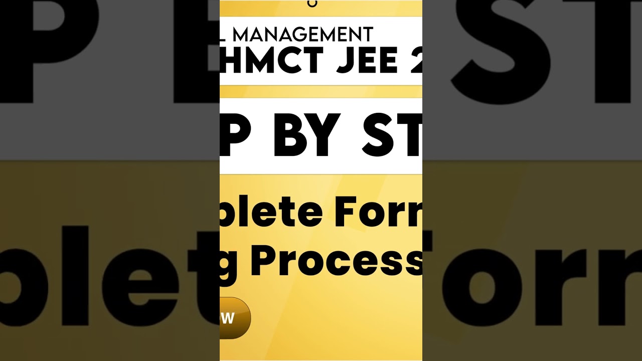 NCHMCT JEE 2023 - Forms OUT !! | Latest Update! | Must Watch 