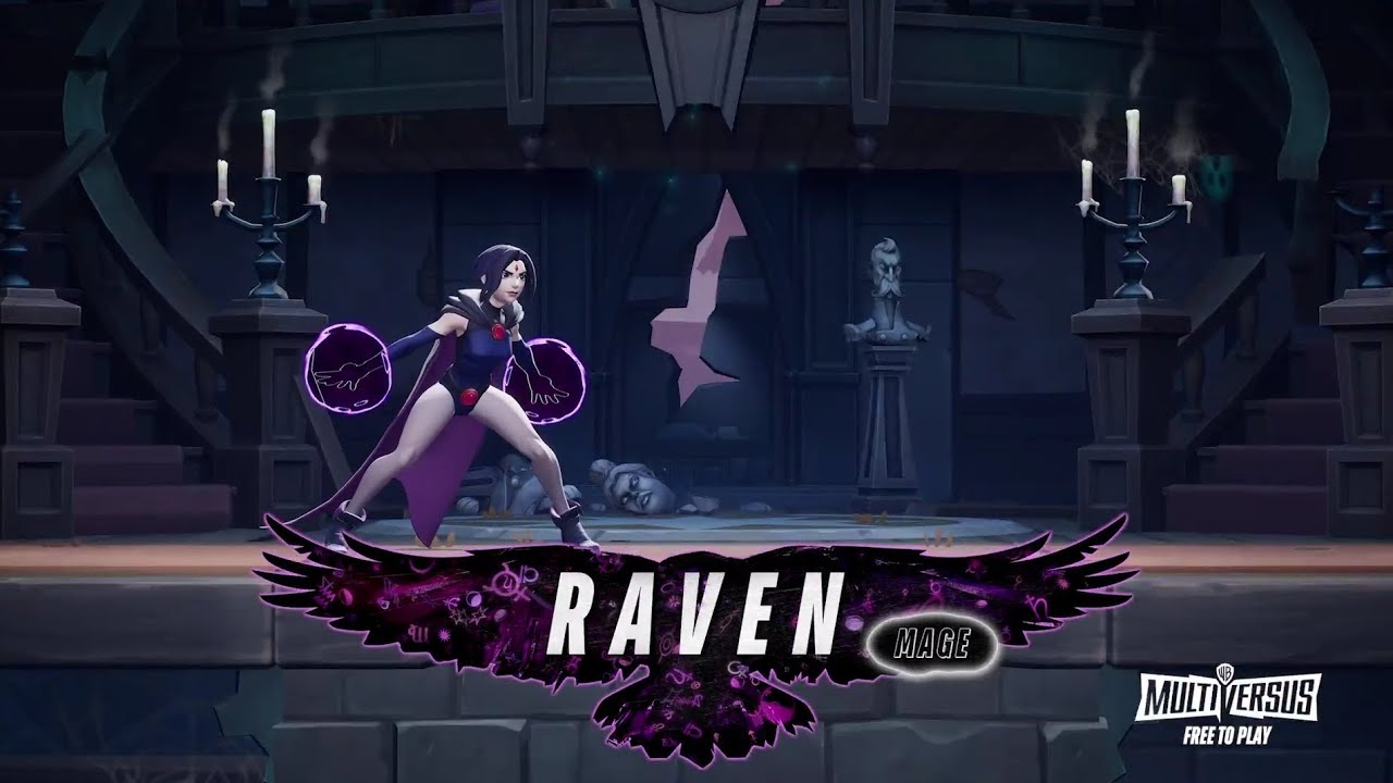 MultiVersus - Official Raven "Too Dark to Care" Gameplay Trailer